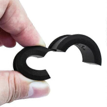 Lot de 8 joints en silicone pour guidon de vélo (31,8 à 25,4/22,2 mm), adaptateur pour guidon de vélo