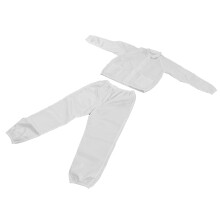 Antistatische Polyester-Arbeitsanzug Weiß XXL Schutzhose für die Werkstatt