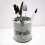 Crushed Diamond Silver Utensil Jar 16Cm 2