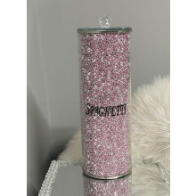 Crushed Diamond Glass Spaghetti Jar 29x10Cm