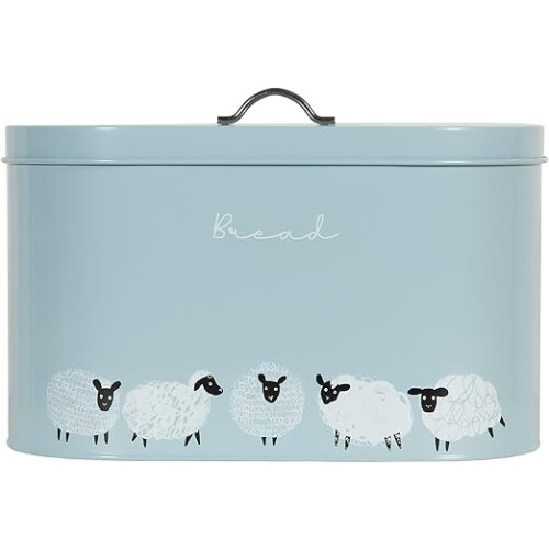 Highland Sheep Flock Bread Bin 34x22x19Cm