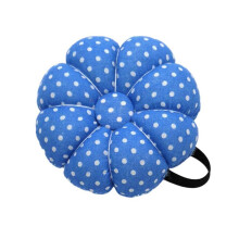Pin Cushion for Sewing Needles - Portable Pumpkin Shape Blue Sewing Pin Cushion, DIY Needle Storage, Wrist Design