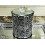 Diamante Biscuit Jar Black Silver 22Cm 2