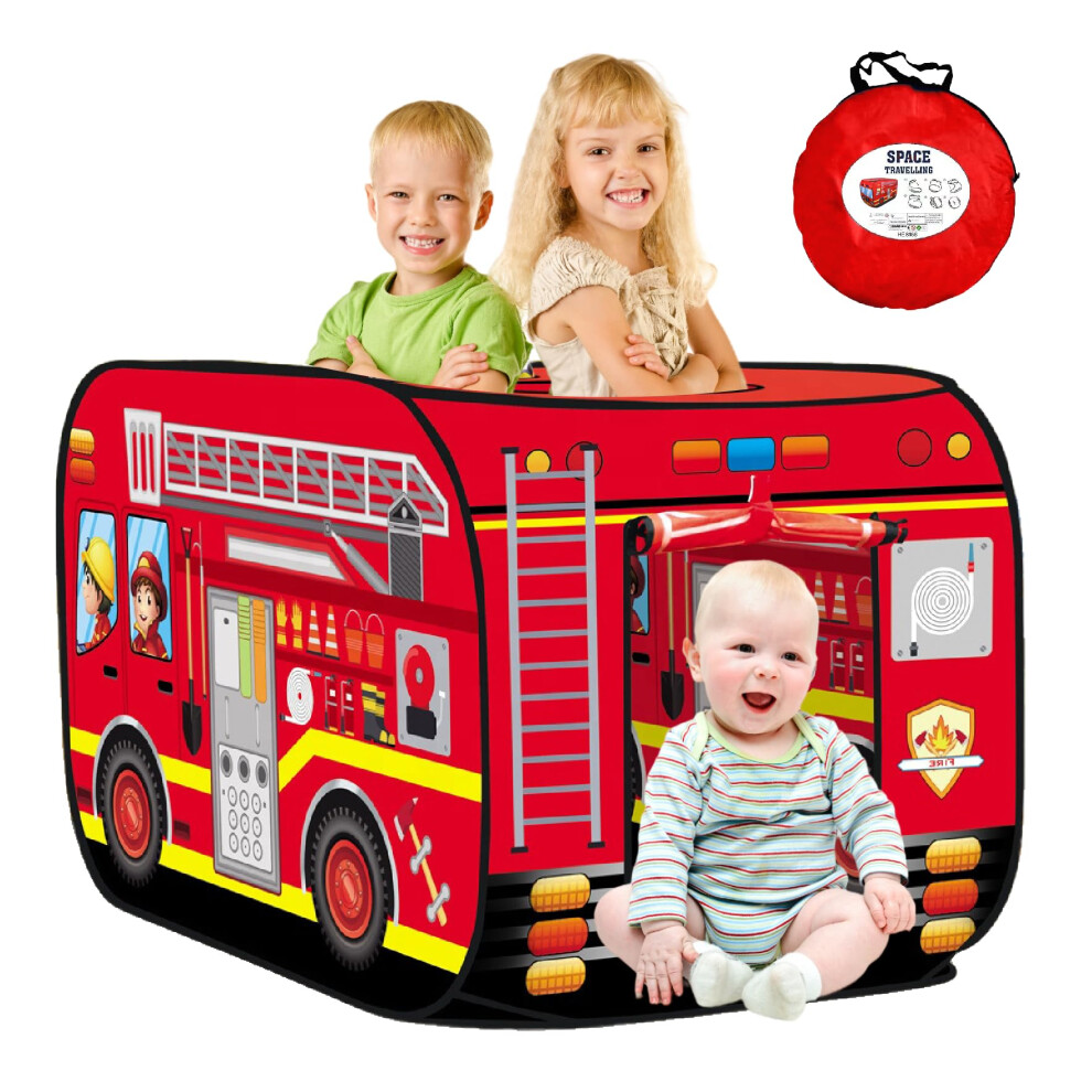 Pop Up Tent for Kids.Fire Truck Play Tent Role Play Firefighter Tent.Large  Easy to Organize.Birthday Gift for Girls & Boys.Can Be Played with by 2-3-image-OPC-PFYPFDD-NEW