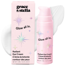 Grace & Stella Krem pod oczy Anti Aging - Krem rozswietlajacy z retinolem i kofeina - Redukcja cieni pod oczami i zmarszczek Obrzek - z peptydami nia