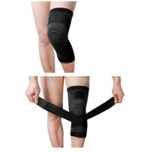 Knee Pads for Basketball and Sports, Unisex Fitness Compression Sleeves, Black, Size Large, Durable and Comfortable