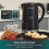 Hamilton Beach Hamilton Beach, Electric Kettle, Flexi Control, 1.7L, Black HBK001B 6