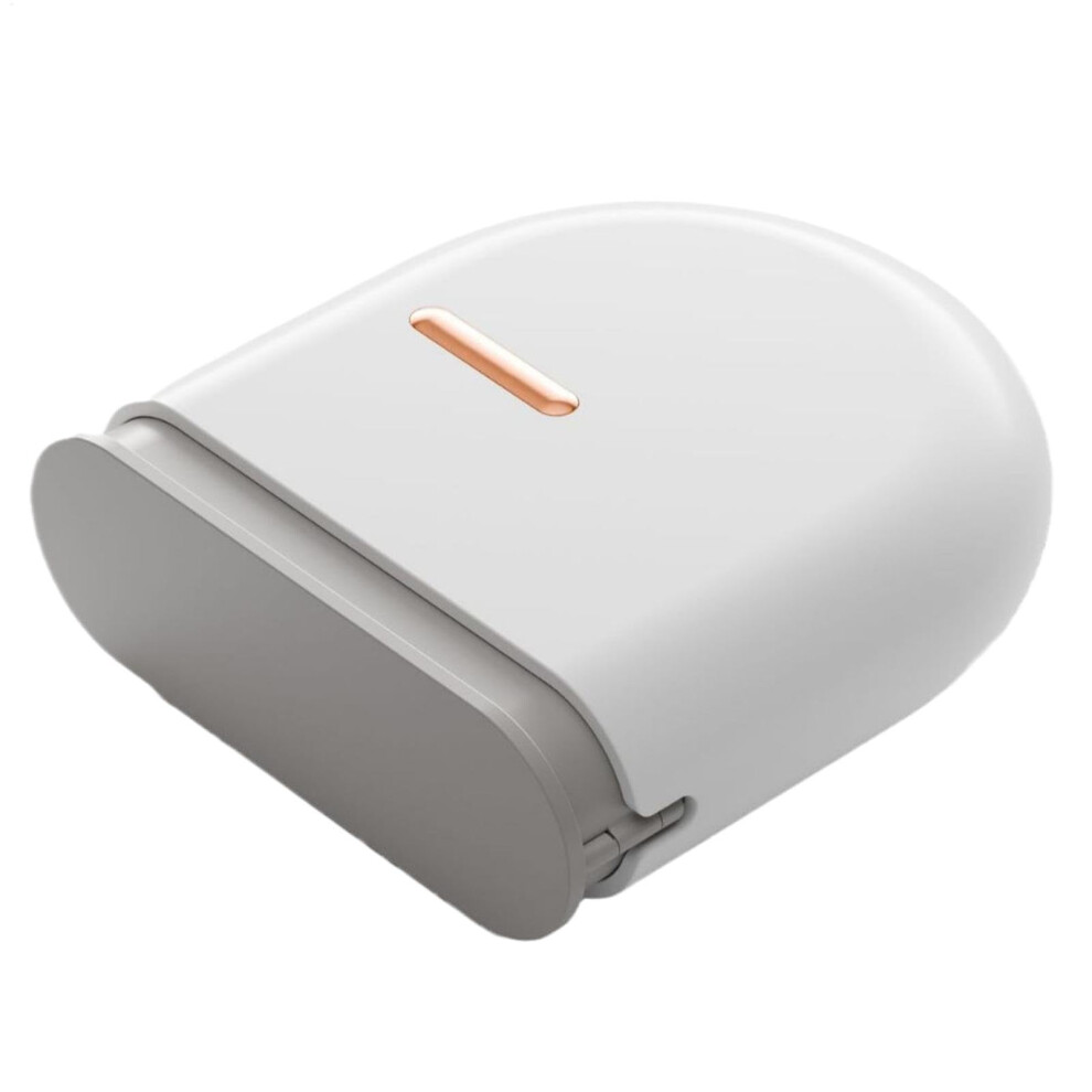 White Retainer Container - Large Capacity Retainer Cleaner Case, Mouth Guard Holder, Travel Storage Box For Braces,