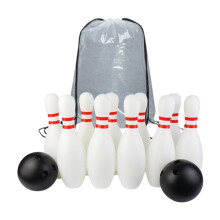 Bowling Set 10 Pins 2 Balls Indoor Outdoor Fun Carrying Bag 25cm Lightweight Durable Play Equipment