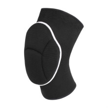Knee Pads 1 Pair Thick Sponge Non-Slip Anti-Collision Sports Knee Pads for Football Volleyball Size L Black White