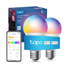Tapo L530E (2-Pack) E27 Smart Bulb, Alexa Light Bulbs, LED Light Bulb, Extra Bright WiFi Smart Bulb, Colour Changing Light Bulb, Dimmable, 8.3W, Sche