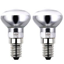 Sunnylinn 2X R39 E14 25W Lava Lamp Bulbs 240V, Small Edison Screw SES Reflector Spot Lava Lamp Bulbs Dimmable, SES Warm White 2600K Energy Saving R39