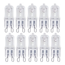 10x G9 Halogen Bulbs 33W 230V 2800K Warm White Clear Capsule Halogen Lamps Dimmable, No Strobe, No Flicker (watts, 33)