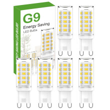 G9 LED Bulb, Cool White 6000K G9 LED Bulbs, 5W 560LM G 9 Capsule Bulb, Non Dimmable Energy Saving Light Bulb for Chandelier, Ceiling Lights, Wall Lig