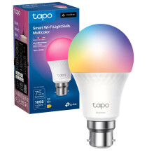 Tapo L535B Smart Bulb, B22 Colour Changing Light Bulb, Alexa Light Bulbs, LED Light Bulb,Energy Monitoring, 8.6W Smart Light Bulb, Dimmable, Voice Co