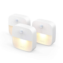 eufy by Anker, Lumi Stick-On Night Light, Warm White LED, Motion Sensor, Bedroom, Bathroom, Kitchen, Hallway, Stairs, Energy Efficient, Compact, 3-Pa