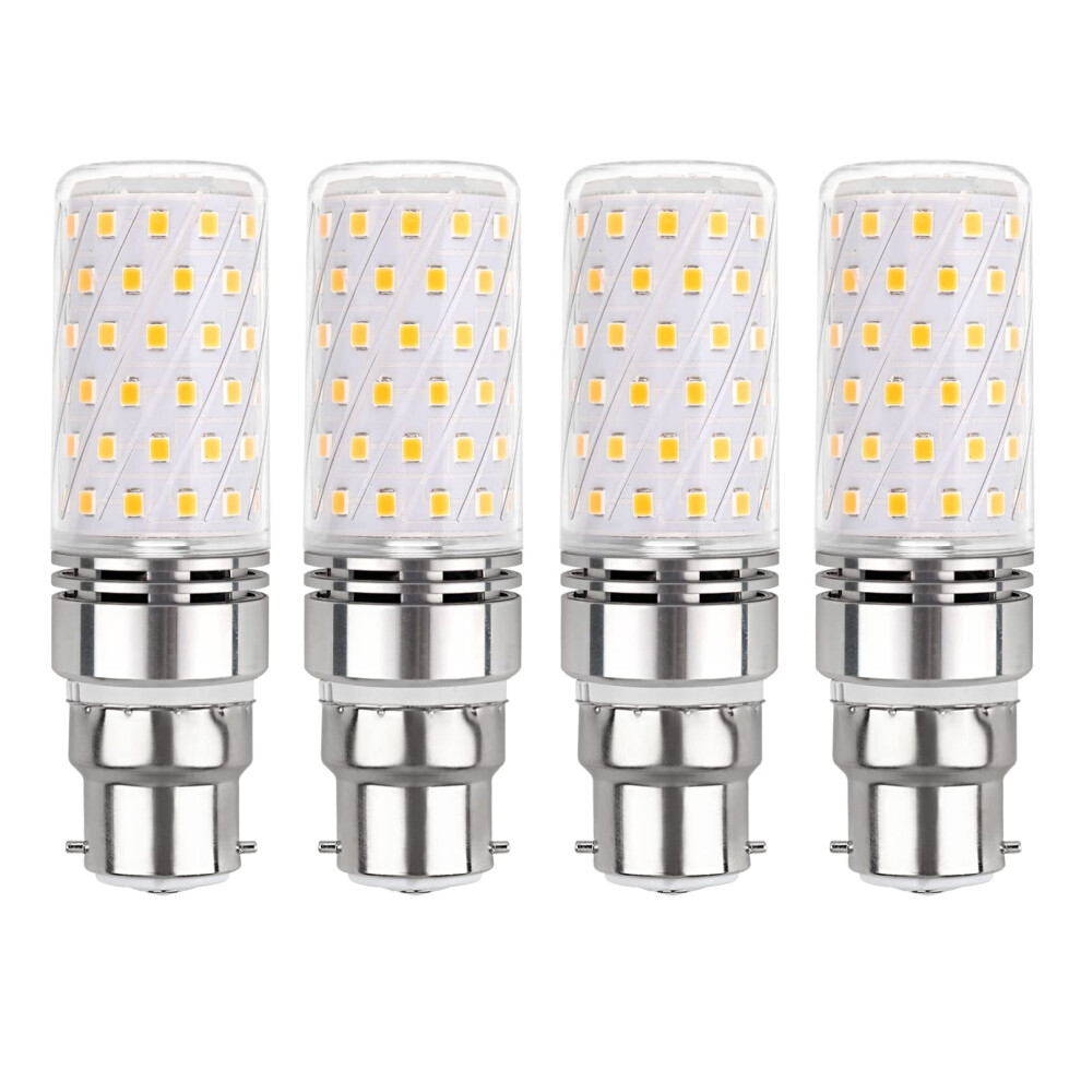 Akynite B22 LED Corn Light Bulb 12W Warm White 3000K, 1450LM, AC 230V, 360 Beam Angle, Bright BC LED Corn Lamp Equivalent B22 100W, LED Corn Bulb Ba