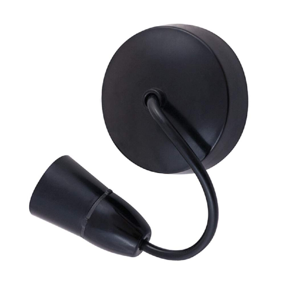 Selectric 6" 100W T2 Ceiling Pendant Lampholder E27 Es Black
