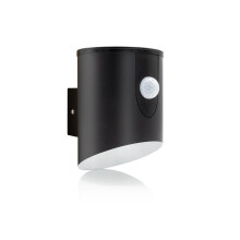 Auraglow Outdoor Battery Powered Wireless LED PIR Motion Sensor Security Wall Light IP44, Cool White Cylinder Sconce for Porch, Garage, Drive and Gar