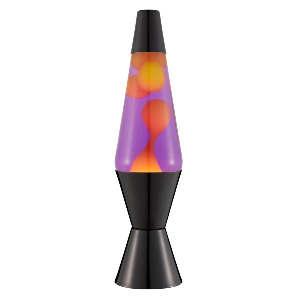 Lava Lamp - 14.5" Autumn Dusk - The Original Motion Lamp - And Liquid With Base - Item #2323 Yellow/Purple/Black