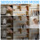 Under Cupboard Kitchen Lights,4 Pack 44 LEDs 3 Modes Motion Sensor Under Cabinet Lights,2000mAh USB Type-C Rechargeable Dimming Wardrobe Light,2 Colo 4