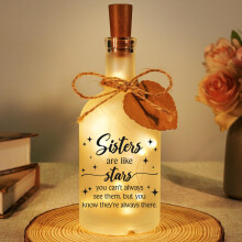 Einanmut Sister Birthday Gifts – Bottle Night Light, Birthday Gifts for Sister Bestie, Big Sister Gifts for 30th 40th 50th Birthdays