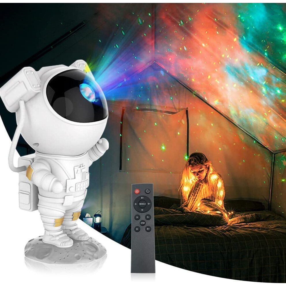 SFOUR Star Projector,Galaxy Night Light,Astronaut Starry Nebula Ceiling LED Lamp with Timer and Remote, Gift for Kids Adults for Bedroom, Birthdays,C