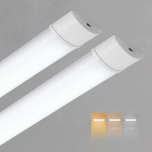 Sundertech LED Batten Light 4FT, 117cm, 34w 3750lm Fluorescent Light Tube, 3CCT (3000K/4000K/6500K) in 1, Wall Ceiling Mount for Office Garage Wareho