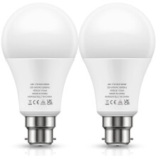 LOHAS-LED B22 LED Bulbs 150W Equivalent, 17W LED Bayonet Light, Cool White 6000K, Super Bright 1600Lm, Non-Dimmable, Energy Saving Light Bulbs, 2 Pac