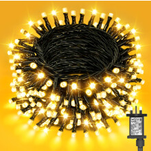 Dalugo Christmas Fairy Lights, 40M 400 LED 8 Mode Indoor Christmas Tree Lights Mains Powered with Timer, Memory Function, Warm White String Lights fo