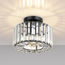 FRIDEKO HOME Crystal Ceiling Light - Easric Modern Ceiling Lights Living Room LED Ceiling Lighting Industrial Chandeliers Ceiling Lights for Bedroom