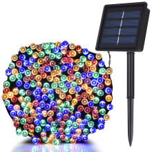 TEKLED Solar String Lights | 200 LED Decorative String Lights | Waterproof Indoor Outdoor 72FT with Solar Panel | Multicolor | for Patio Garden Back