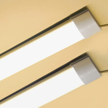 Sundertech LED Batten Light 4FT, 2Packs, Integrated Tube Light 117cm 34w 3750lm Neutral White 4000K Wall Ceiling Mount for Indoor Garage Workshop She