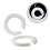 LIAMGUS 6 PCS lampshade Reducer Ring, E27 to E14 Lampshade Reducer Ring, Light Shade Adapter Ring, Plastic Lamp Shade Ring Converter, for Support Lam 4