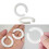 LIAMGUS 6 PCS lampshade Reducer Ring, E27 to E14 Lampshade Reducer Ring, Light Shade Adapter Ring, Plastic Lamp Shade Ring Converter, for Support Lam 3