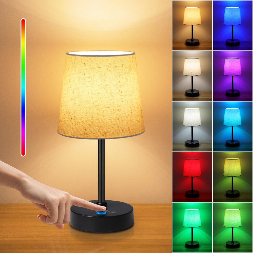 Befurglor Rechargeable Cordless Table Lamp, Dimmable 3 CCT & RGB Colors, Touch Control Battery Operated Bedside Lamp for Bedroom, Living Room, Dining-image-OPC-PK55PCX-NEW