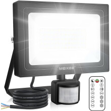 MEIKEE 35W Security Lights with Motion Sensor 3 Working Modes Stepless Brightness 3000 Lumen Adjustable 12m PIR Detection IP66 Waterproof Perfect for