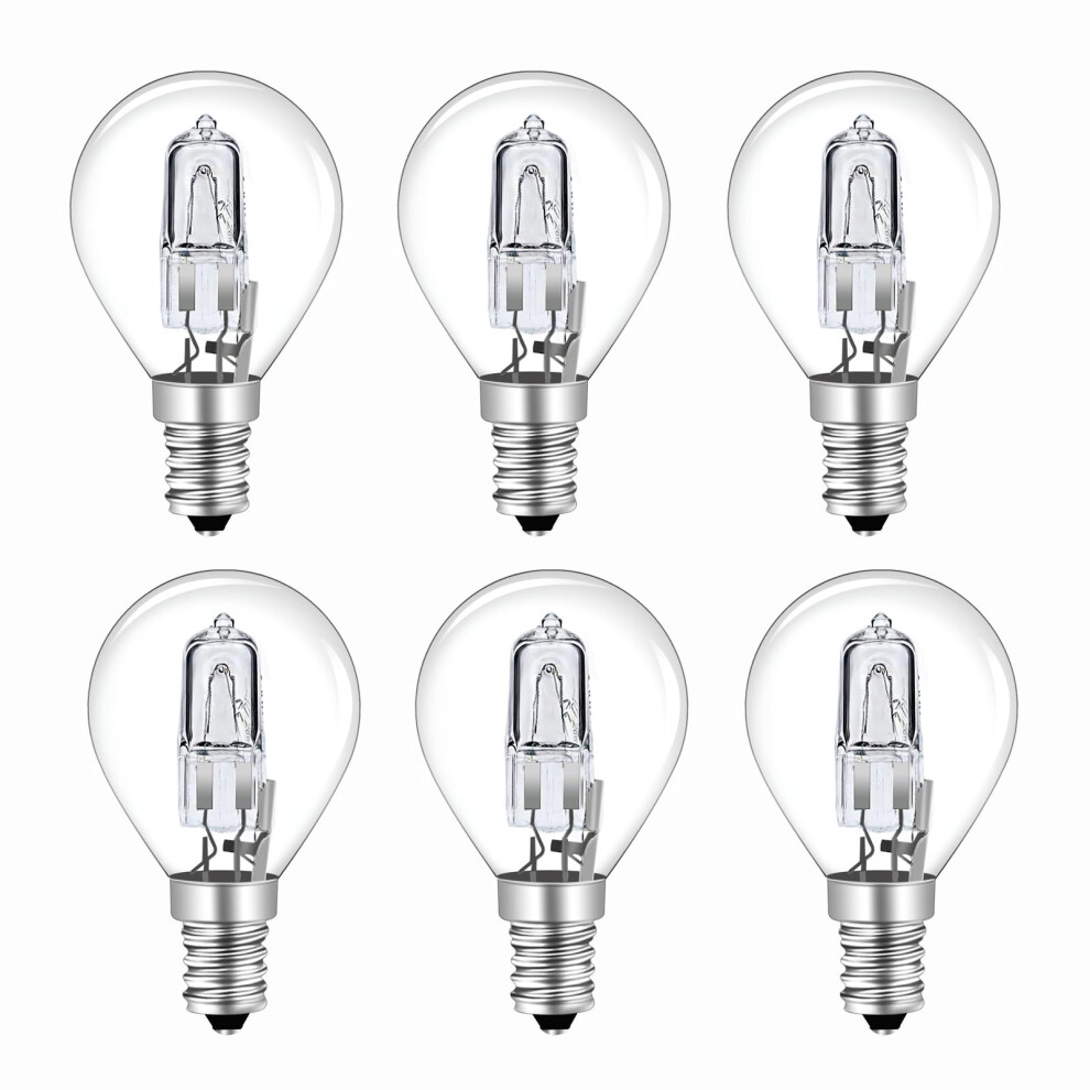 28W E14 G45 Golf Ball Bulb Dimmable, 370LM Warm White 2700K AC 230V Classic Mini Globe Clear Round Bulb E14 Small Edison Screw for Chandeliers, Pack-image-OPC-PK55NKQ-NEW