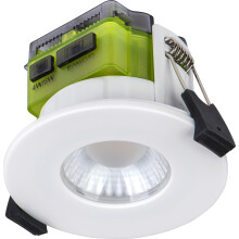 Luceco FType Flat Mk2 Power Change and 4Colour 2700K, 3000K, 4000K, 6000K Colour Change Temperature Downlight, 4W/6W, IP65 Rated, White
