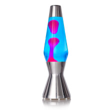 MATHMOS Astro Lava Lamp in Silver | UK Inventors of The 1963 Design Classic | Blue & Pink Lava Lamps Handmade in Britain to The Highest Safety Standa