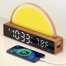 AFEXOA Sunrise Alarm Clock, Wake Up Light with Sunrise Simulation, White Noise Machine, Touch Control Bedside Lamps Dimmable Multicolor Night Light,