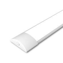 paul russells LED Batten Light 150cm, 50W 6000lm, 3000K/4000K/6500K Colour Changeable, 5ft LED Tube Lights for Kitchen Office Garage Home Lighting, C