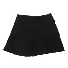 Leichte schwarze Tennisskirt für Damen, Hoher Bund, Schnelltrocknend