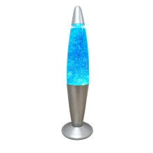 Trendi16 Inches Tall/Aluminium Base/Soothing Motion/Lava Lamp for/Relaxation/Room Decoration/Cable 1.6m (Blue Glitter)