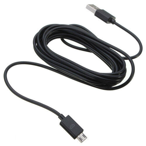 1M Play & Charge Micro USB Cable for PS4 Controller – 3ft Charging Lead Black 2