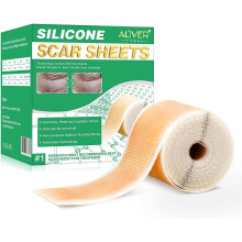 Aliver Self-Adhesive Silicone Scar Removal Sheets, Skin Repair Therapy Tape for Acne & Surgical Scars