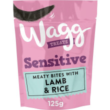 Wagg Sensitive Meaty Bites Lamb & Rice Dog Treats 125g (Pack of 7) - Oven Baked