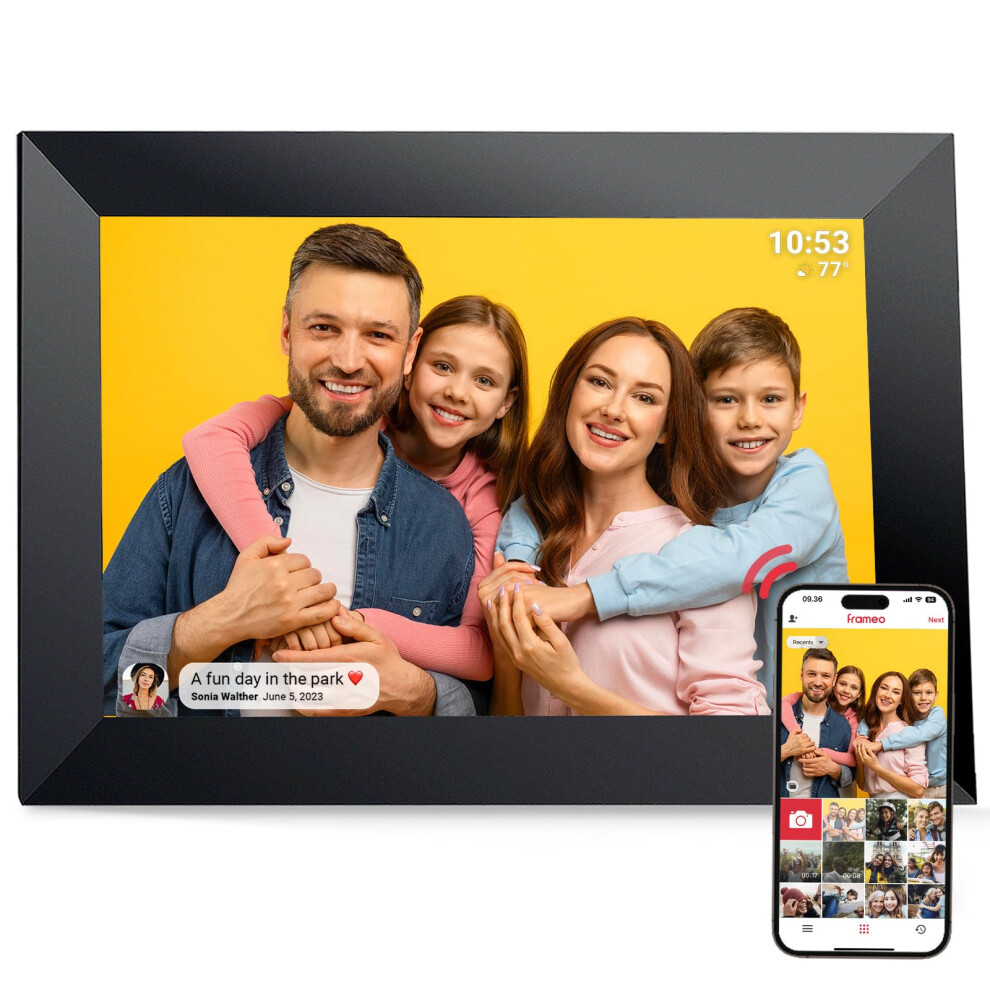 Frameo Digital Picture Frame Veswwe 10.1 In Digital Photo Frame Wifi 1280X800 Ips Touch Screen 32Gb Storage Auto-Rotation Instantly Share Photos And 45273070