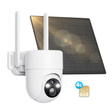 kebruma 4G LTE Security Camera Outdoor Wireless, No WIFI Security Camera with Human Recognition, Custom Detection Area, 2K Solar Powered Wireless Cam