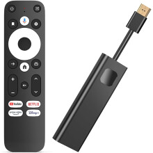 XstreamTec Dcolor GD1 4K Android TV Stick Netflix Certified KD3 Google Assistant voice remote Prime Video Chromecast Play Store Bluetooth 4K HDR 10+